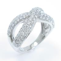 K18WG パヴェ ダイヤモンドリング