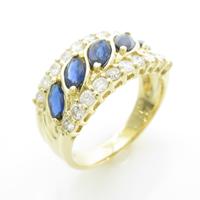 K18YG サファイヤリング