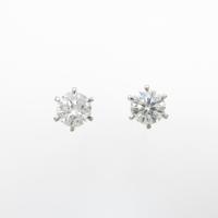 プラチナダイヤモンドピアス 0．404ct・0．410ct・F・VS2・GOOD5％引き