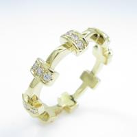 K18YG ダイヤモンドリング