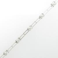 K18WG ダイヤモンドブレスレット