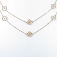 ヴァンクリーフ＆アーペル スウィートアルハンブラ 16モチーフ ネックレス