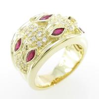 K18YG ルビーリング