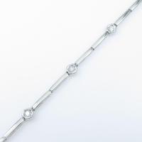 K18WG ダイヤモンドブレスレット