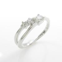 K18WG ダイヤモンドリング