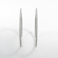 K18WG ダイヤモンドピアス