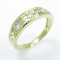 K18YG ダイヤモンドリング