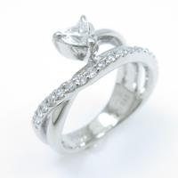 PT ハート ダイヤモンドリング