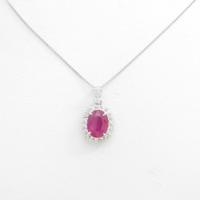 【新品】PT ルビーネックレス