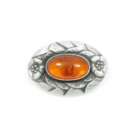 ジョージ ジェンセン コハク ブローチ