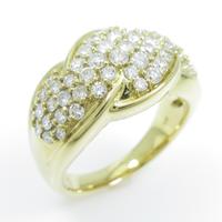 K18YG パヴェ ダイヤモンドリング