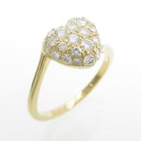 カルティエ ハートシェイプウィズダイヤ リング