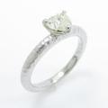 プラチナダイヤモンドリング 0．579ct・VLY・VS2・ハートシェイプ