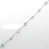 K18WG ハート トルマリンブレスレット