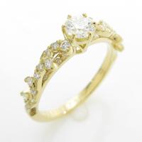 アーカー アラベスク リング 0．225ct・D・VS2・3EXT H＆C
