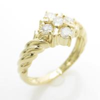 K18YG ダイヤモンドリング