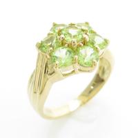 K18YG ペリドットリング