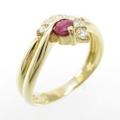K18YG ルビーリング