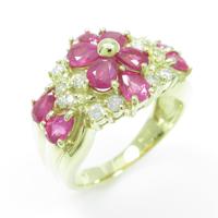 K18YG ルビーリング