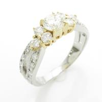 PT／K18YG ダイヤモンドリング 0．505ct・M・VVS2・GOOD