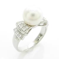 PT リボン アコヤパールリング