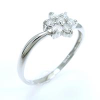 PT フラワー ダイヤモンドリング