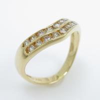 K18YG ダイヤモンドリング