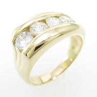 K18YG ダイヤモンドリング5％引き