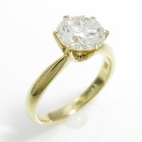 【リメイク】K18YG ダイヤモンドリング 1．507ct・H・SI2・GOOD
