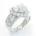 プラチナダイヤモンドリング 2．062ct・L・SI1・ハートシェイプ