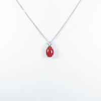 K18WG サンゴネックレス