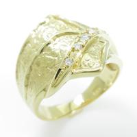 K18YG ダイヤモンドリング