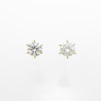 【新品】K18YG ダイヤモンドピアス 0．256ct・0．256ct・F・SI2・GOOD