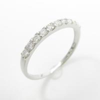 K10WG ハーフエタニティ ダイヤモンドリング