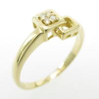 K18YG ダイヤモンドリング