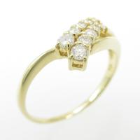 K18YG ダイヤモンドリング