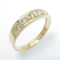 K18YG ダイヤモンドリング