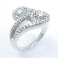 K18WG ダイヤモンドリング