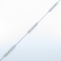 K18WG ダイヤモンドブレスレット