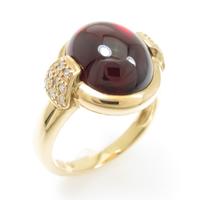 K14YG ガーネットリング