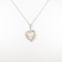 ミキモト ハート アコヤパールネックレス