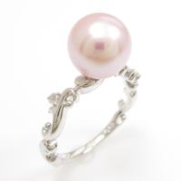 K18WG タンスイパールリング