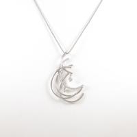 K18WG ダイヤモンドネックレス