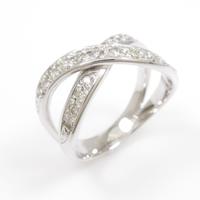 K18WG ダイヤモンドリング