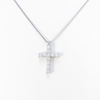 PT クロス ダイヤモンドネックレス