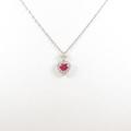 PT ハート ルビーネックレス