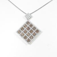 K18WG ダイヤモンドネックレス