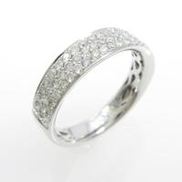 K18WG パヴェ ダイヤモンドリング