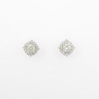 【リメイク】K18WG ダイヤモンドピアス