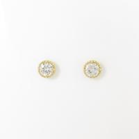 【リメイク】K18YG／ST ダイヤモンドピアス 0．230ct・0．244ct・H?I・VS2・GOOD